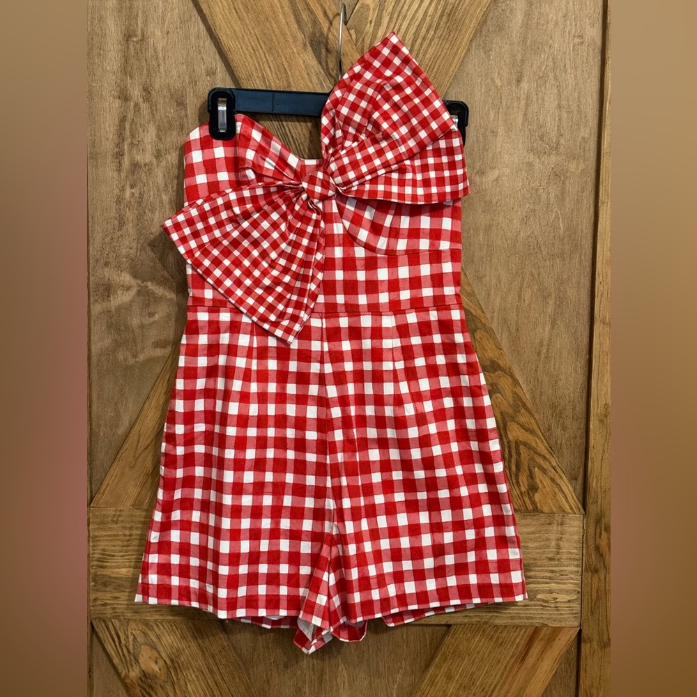Anthropologie Bow-Front Romper